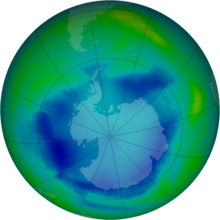 Ozone Map 2000-08-11